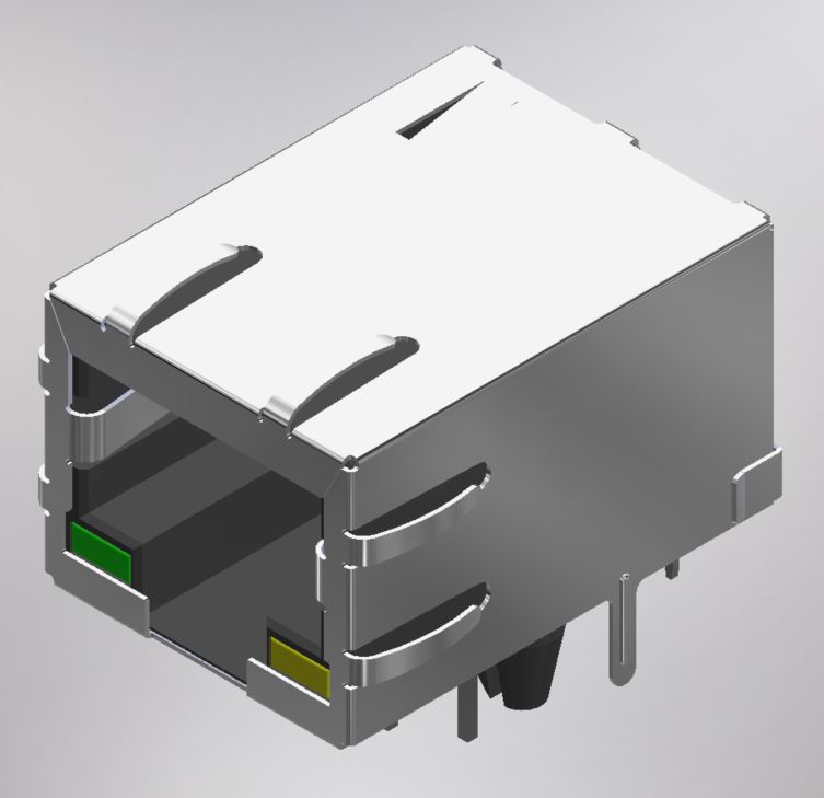 连接器插孔1端口100 BASE-T PCB