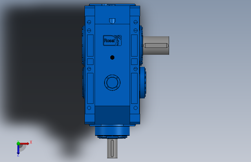 平行轴减速机 RCI 4001 UO1A 7.76 俯视图