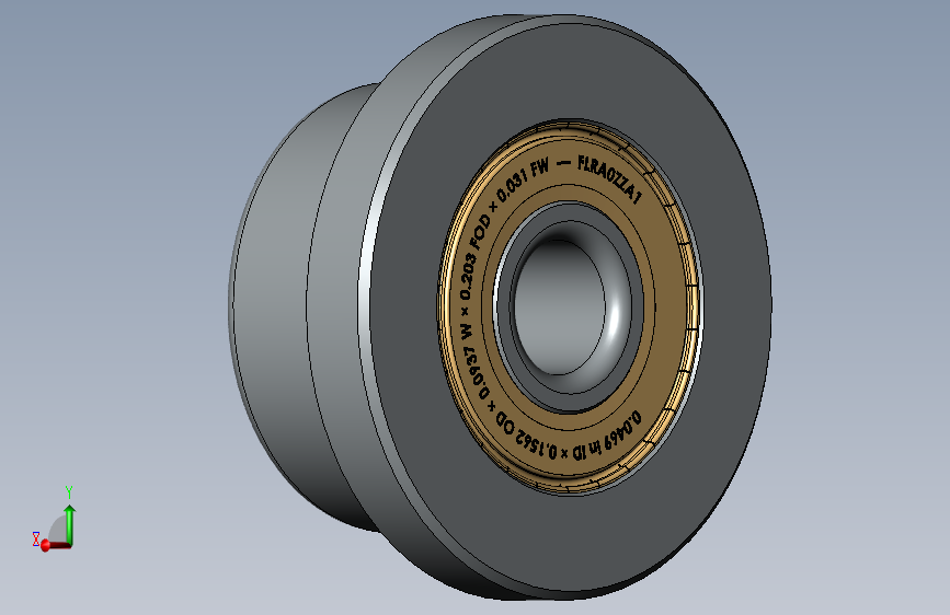 完整的RAZZ型微英制系列轴承库— SolidWorks和Step微型轴承模型