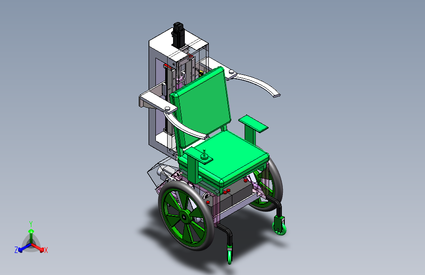 智能康复轮椅模型  sw20