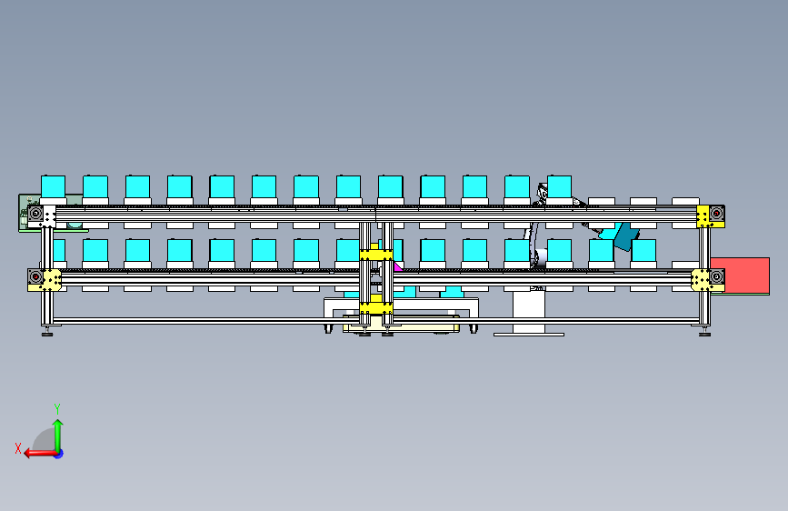 AGV智慧仓库 sw21 背面视图