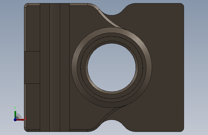 E3D Revo 高温加热器块 俯视图