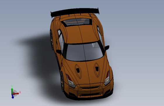 GTR日产汽车车壳简易模型  SW20