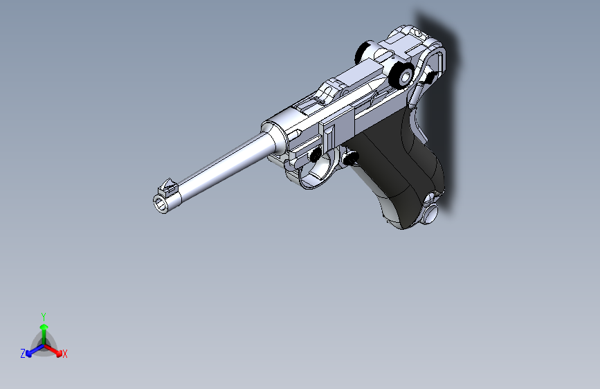 手枪左轮冲锋枪老式狙击步枪设计3D图纸luger-mod-1904-1 4 STP