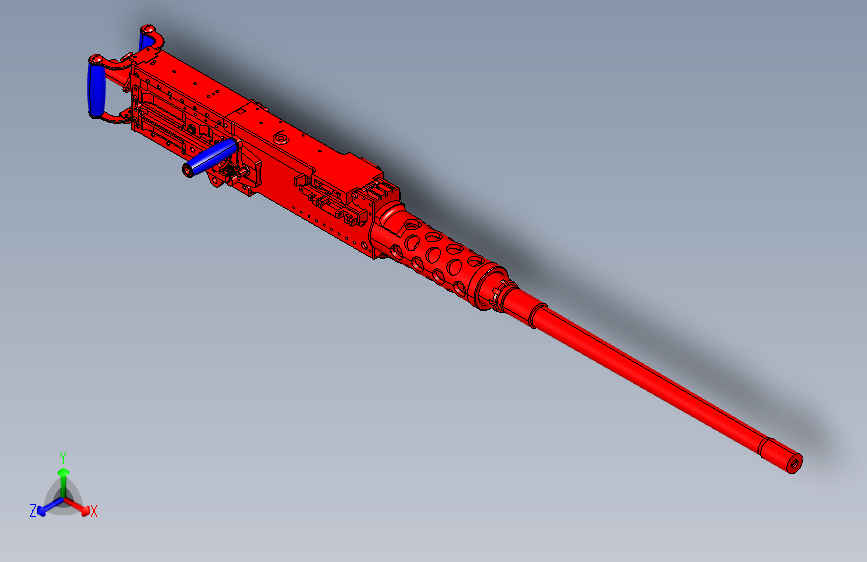 手枪左轮冲锋枪老式狙击步枪设计3D图纸m2-ma-deuce SW STP IGS