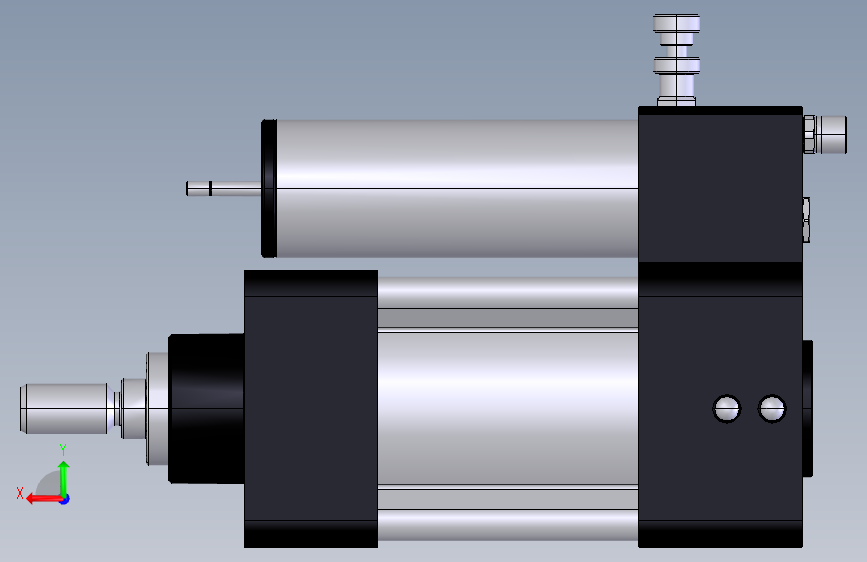 集成液压制动器63x 50y 100 x50 背面视图