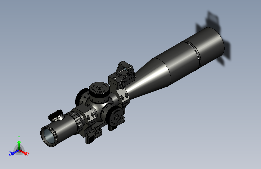 手枪左轮冲锋枪老式狙击步枪设计3D图纸perun-b1s-sniper STP