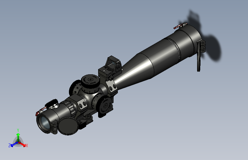 手枪左轮冲锋枪老式狙击步枪设计3D图纸perun-b4s-sniper-1 4 STP