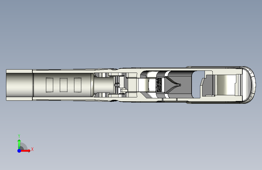 手枪左轮冲锋枪老式狙击步枪设计3D图纸pp43x-mk-ii-dd43-1-and-ss80-rails STP STL 正面视图
