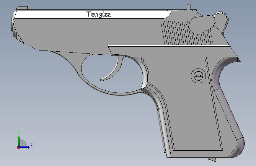 手枪左轮冲锋枪老式狙击步枪设计3D图纸psm-pistol SW