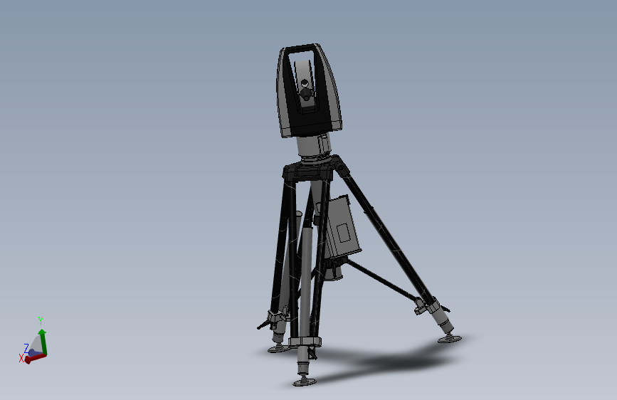 AT960激光跟踪仪_SOLIDWORKS 2023_模型图纸下载 – 懒石网