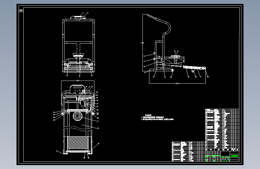 家用多功能跑步机的设计含5张CAD图