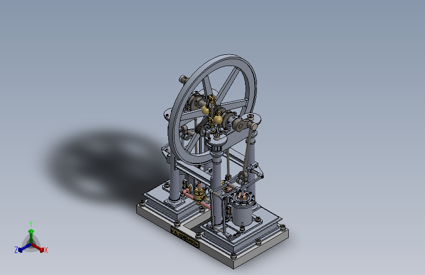 蒸汽机2-cylinder-entablature-engine-1832-模型格式为 sw