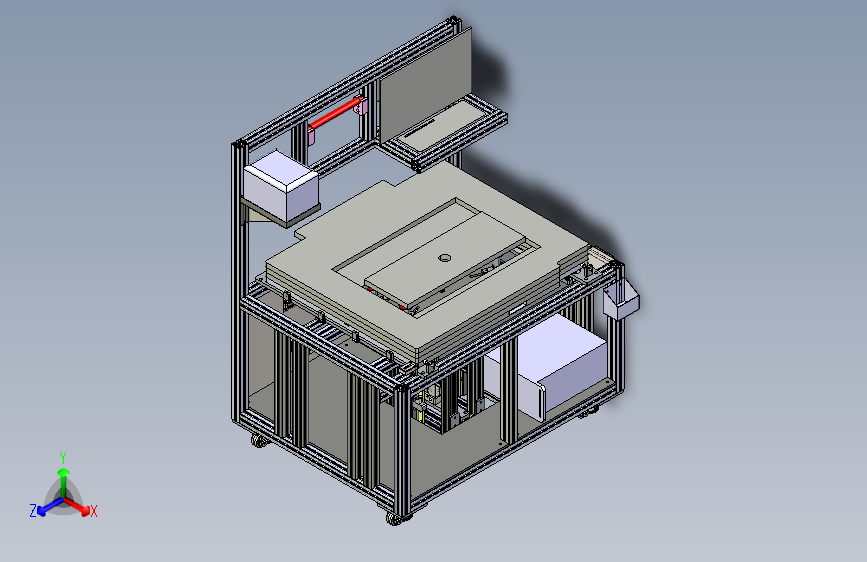 PU线曲率工作台3D数模图纸 Solidworks设计