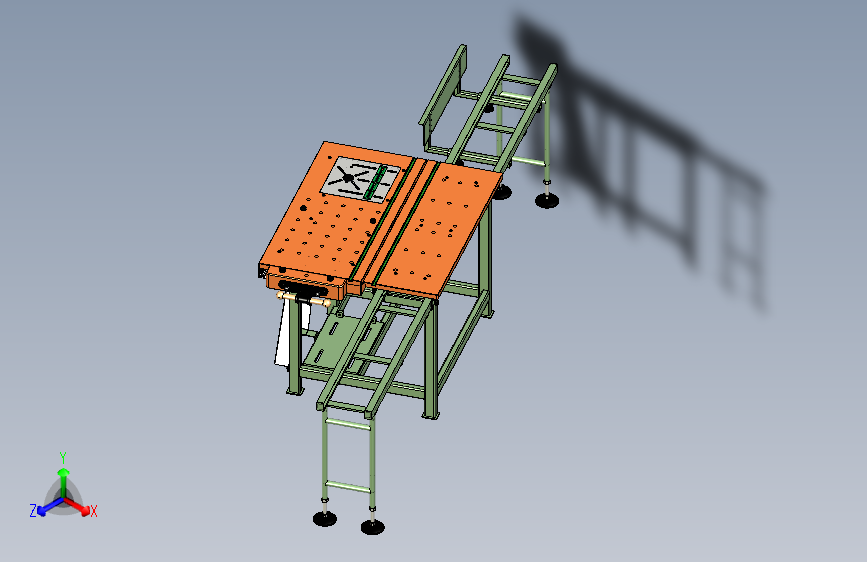 圆锯一体工作台3D图纸 INVENTOR设计 附STP