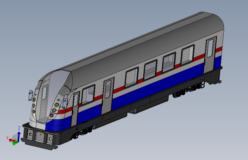火车机车列车tcdd-e68000-tran-1831-模型格式为 sw