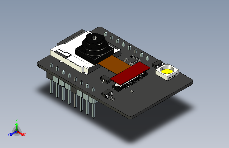 ESP32 CAM平衡机器人SolidWorks设计