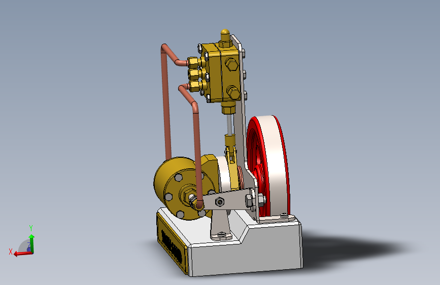 蒸汽机steam-engine-with-horizontal-moving-模型格式为 sw