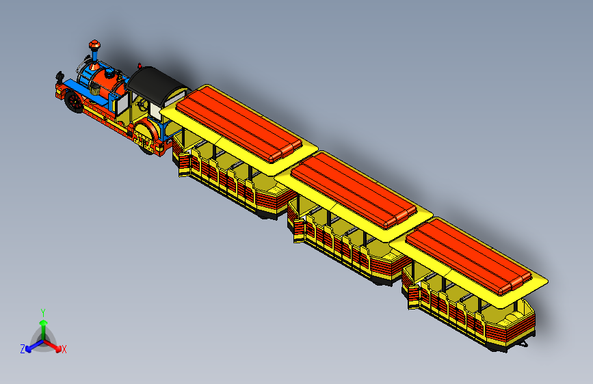 火车机车列车dotto-trains-1831-模型格式为 sw stp