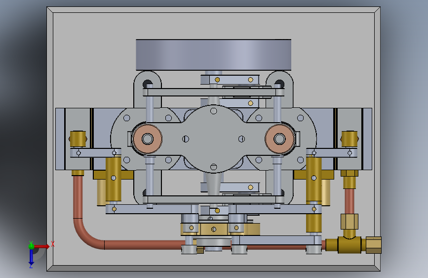 蒸汽机full-assembly-of-2-cylinder-steam-engine-d-模型格式为 sw 俯视图