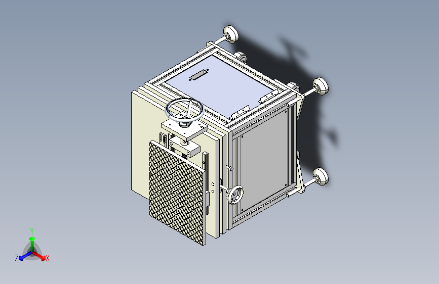 三轴平移工作台3D数模图纸 Solidworks设计 附STEP IGS