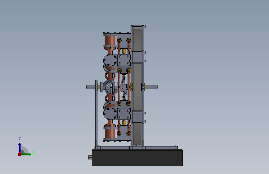 蒸汽机six-piston-cylinder-steam-engine-模型格式为 sw