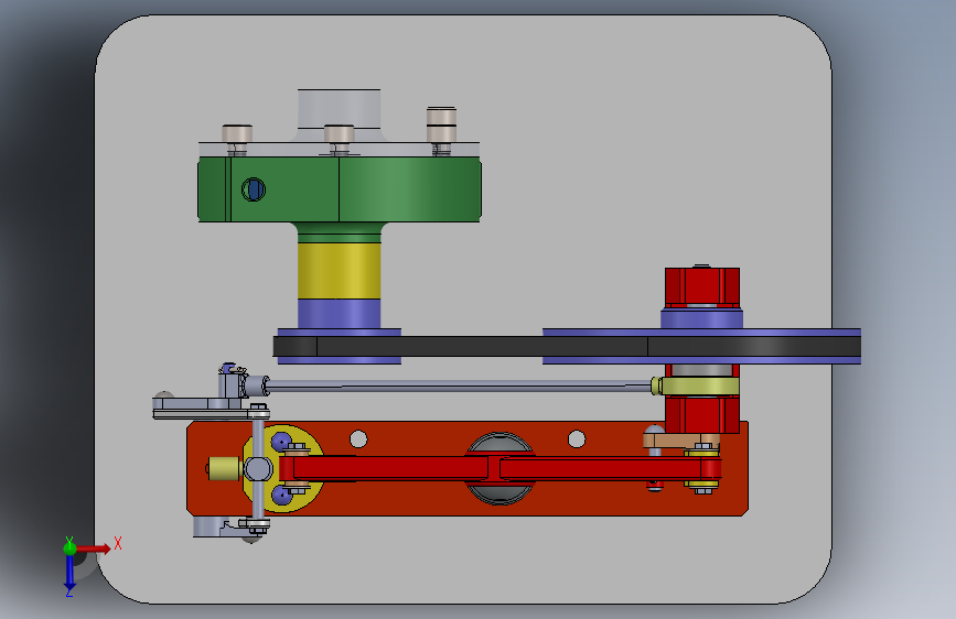 蒸汽机steam-engine-125834-模型格式为 sw 俯视图