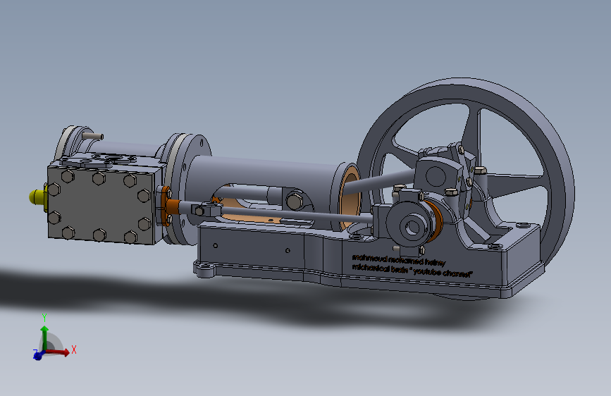 蒸汽机1-cylinder-horizontal-steam-engine-2831-模型格式为 sw