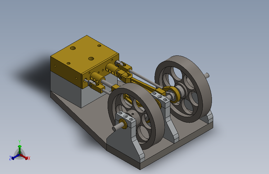 蒸汽机2-cylinder-horizontal-mill-steam-engi-模型格式为 sw