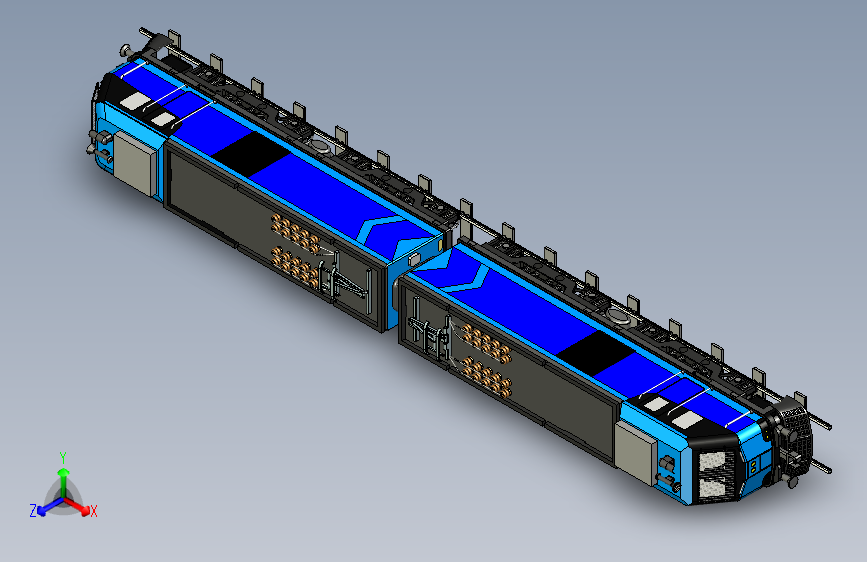 火车机车列车railway-engine-28311-模型格式为 stp