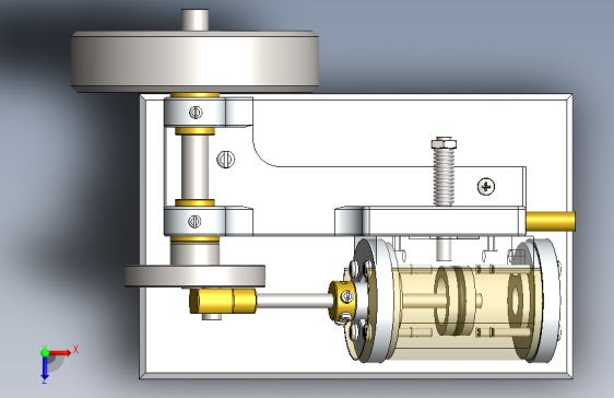 蒸汽机simple-1-cylinder-oscillating-steam-engine-remo-模型格式为 sw