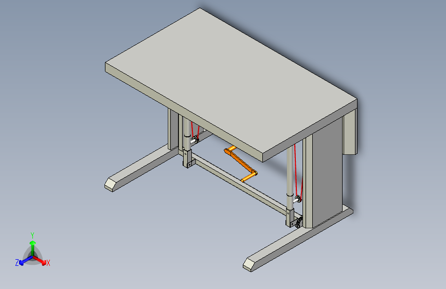 工作台高度调节workbench-table-height-adjustment--stl stp