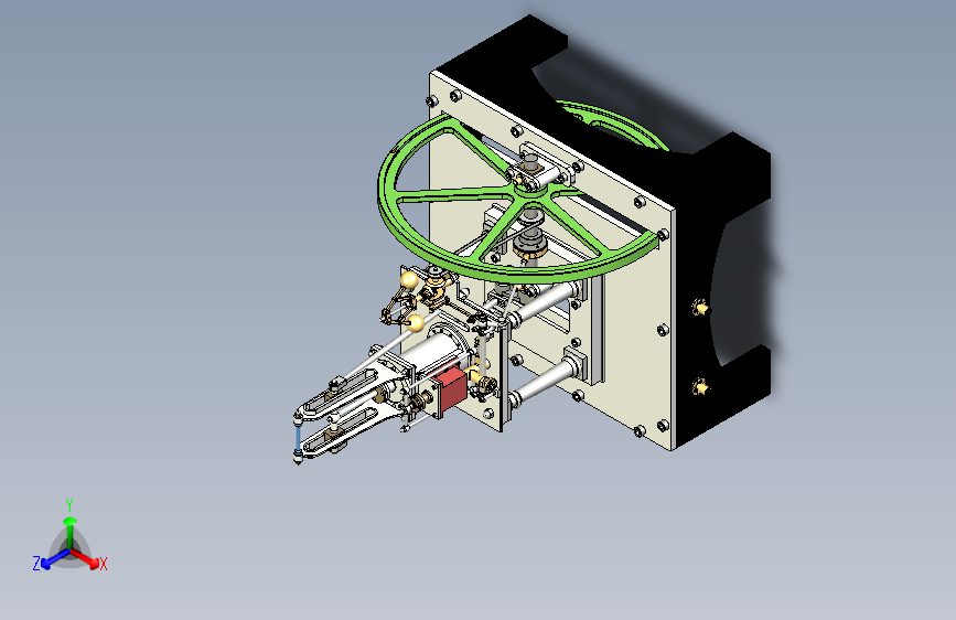 蒸汽机one-cylinder-vertical-waller-s-table-engine-模型格式为 stp