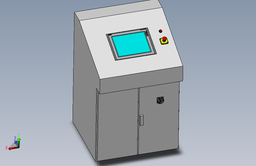 控制台 操作台control-desk-2831-模型格式为 sw