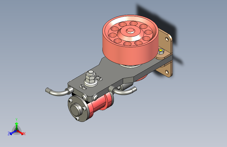 蒸汽机single-cylinder-oscillating-steam-模型格式为 stp