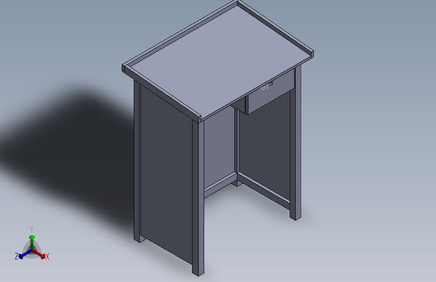 控制台 操作台podium-table-1831-模型格式为 sw