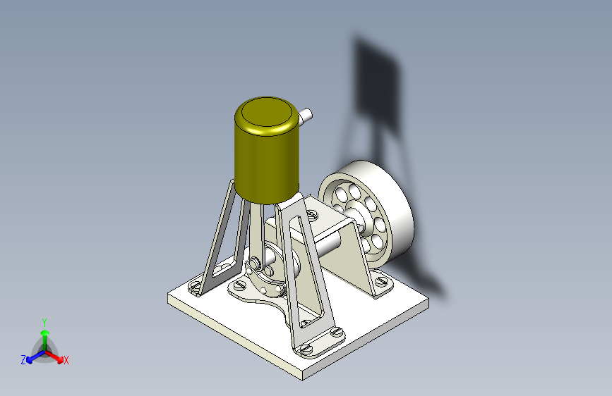 蒸汽机simple-steam-engine-6833-模型格式为 x_t