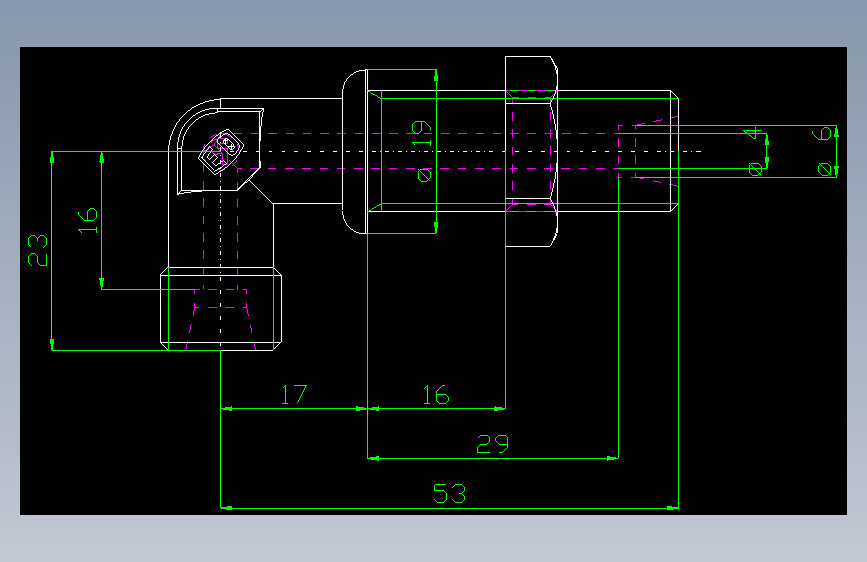 PARKER管接头EO Bulkhead elbow WSV06SOMD71(16)_front