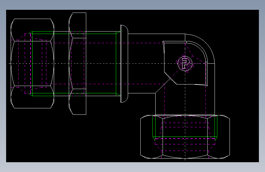 PARKER管接头EO Bulkhead elbow WSV22LCF(16)_back