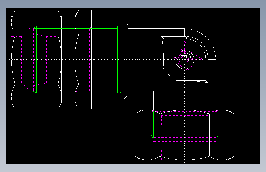 PARKER管接头EO Bulkhead elbow WSV25S71(16)_back