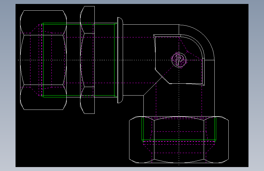 PARKER管接头EO Bulkhead elbow WSV38S71(16)_back