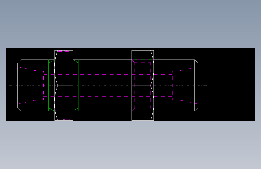 PARKER管接头EO Bulkhead union SV08LOMDCF(16)_bottom 主视图
