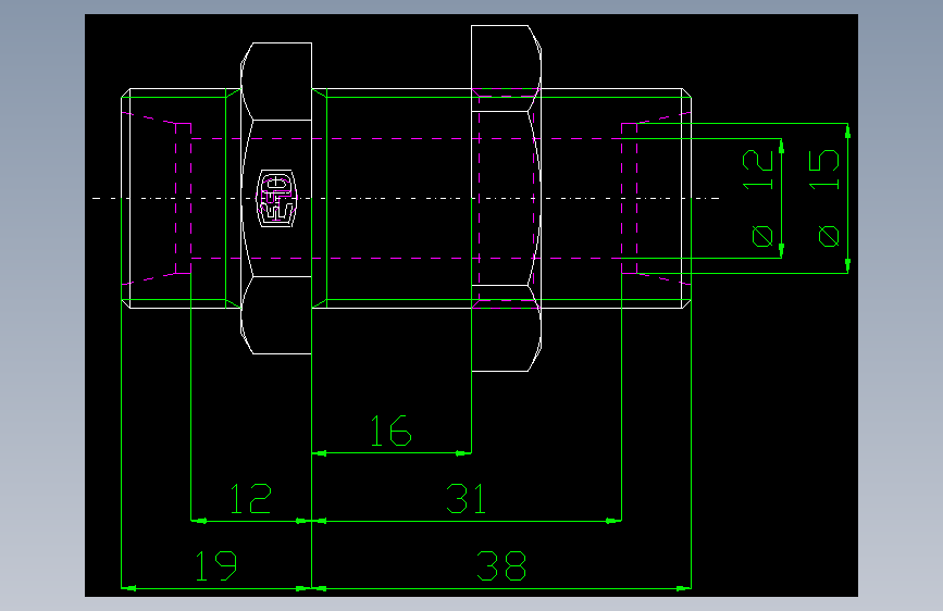 PARKER管接头EO Bulkhead union SV15LOMD71(16)_front