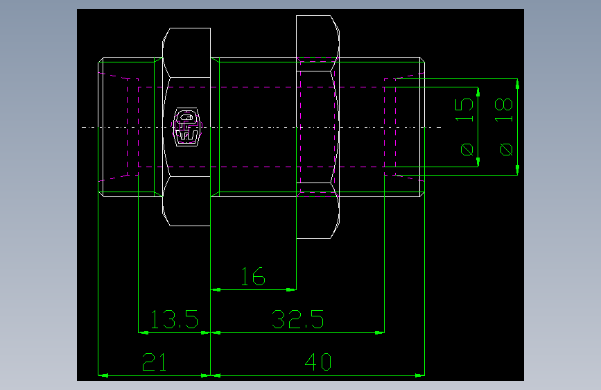 PARKER管接头EO Bulkhead union SV18LOMD71(16)_front