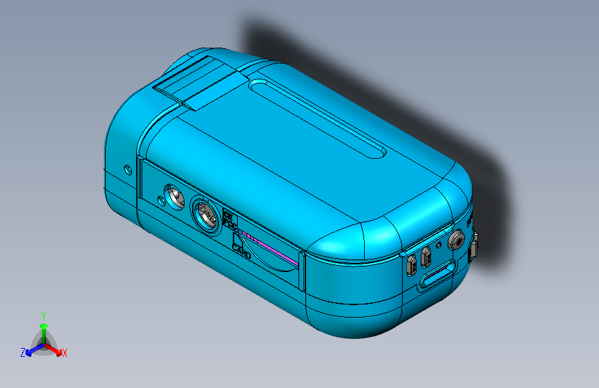 DV599数码摄像机3D模型 主视图