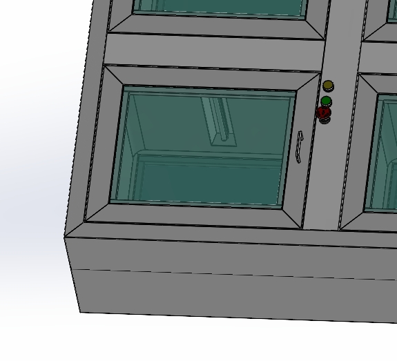 双层四门圆角传递窗