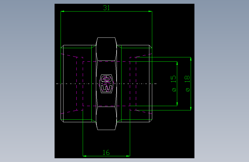 PARKER管接头EO Union G18L71X_front