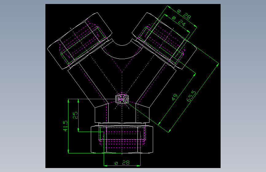 PARKER管接头EO Y-studs Y28LCF_front