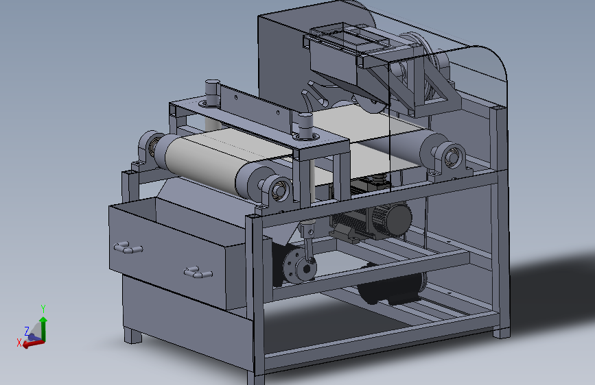 全自动切菜机_SOLIDWORKS 2024_模型图纸下载 – 懒石网
