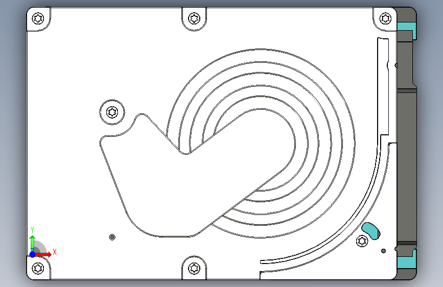 硬盘2 5 12 正面视图